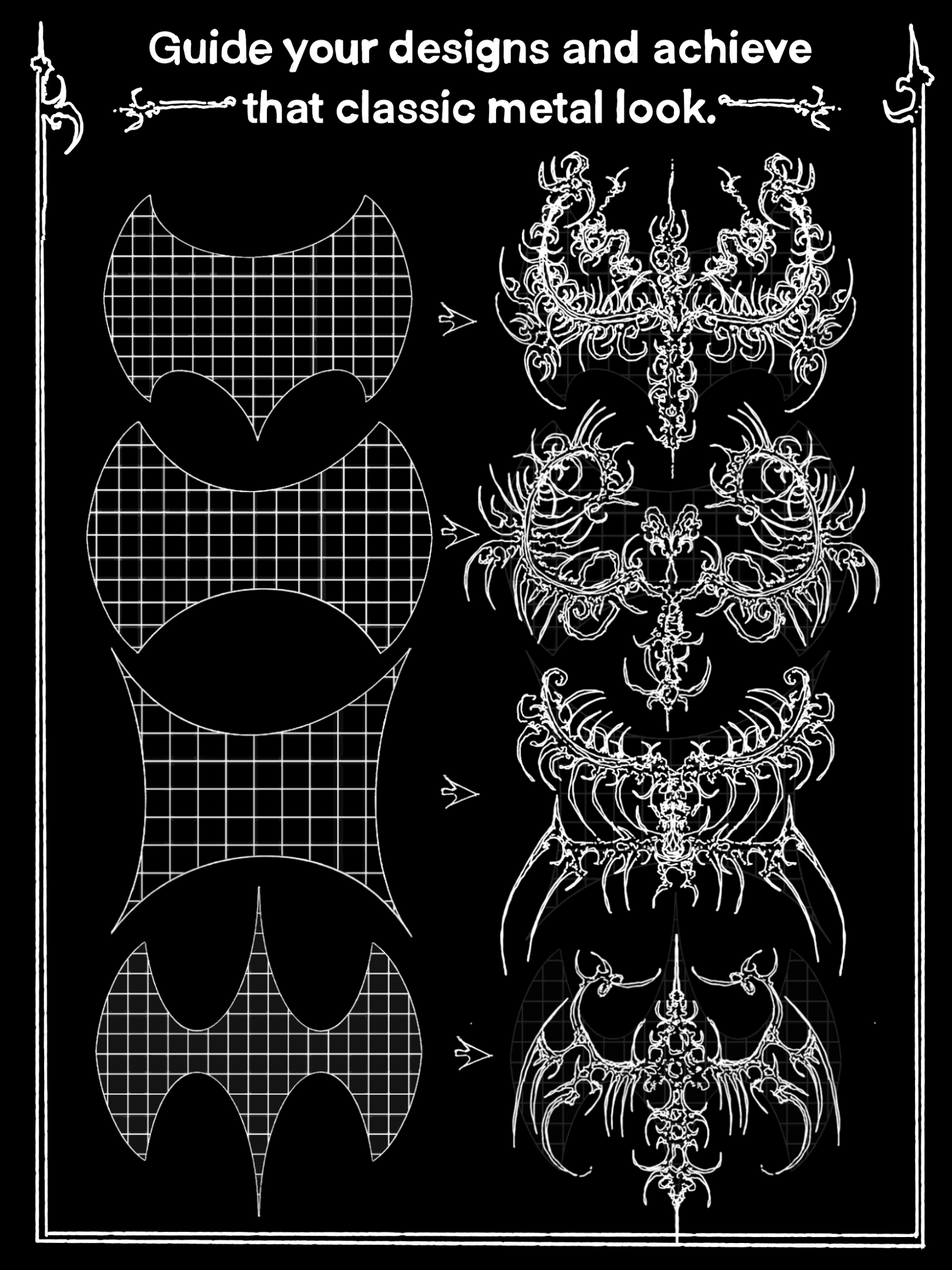 ENIGMA Metal Shape Guide Stamp Pack