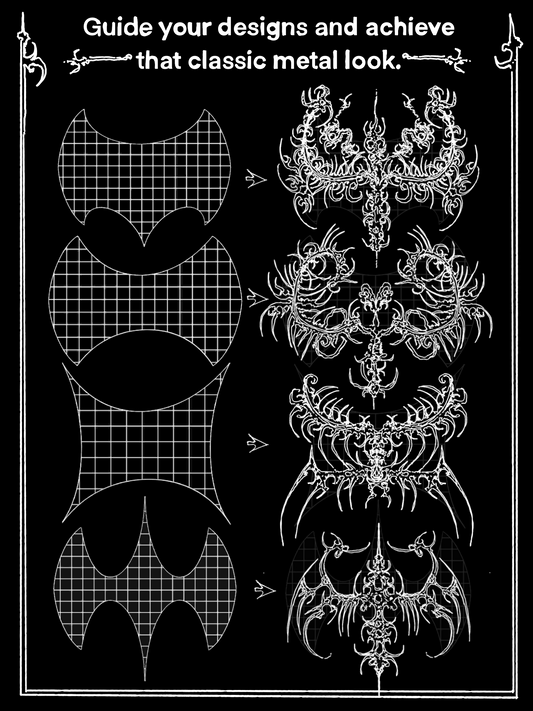 ENIGMA Metal Shape Guide Stamp Pack