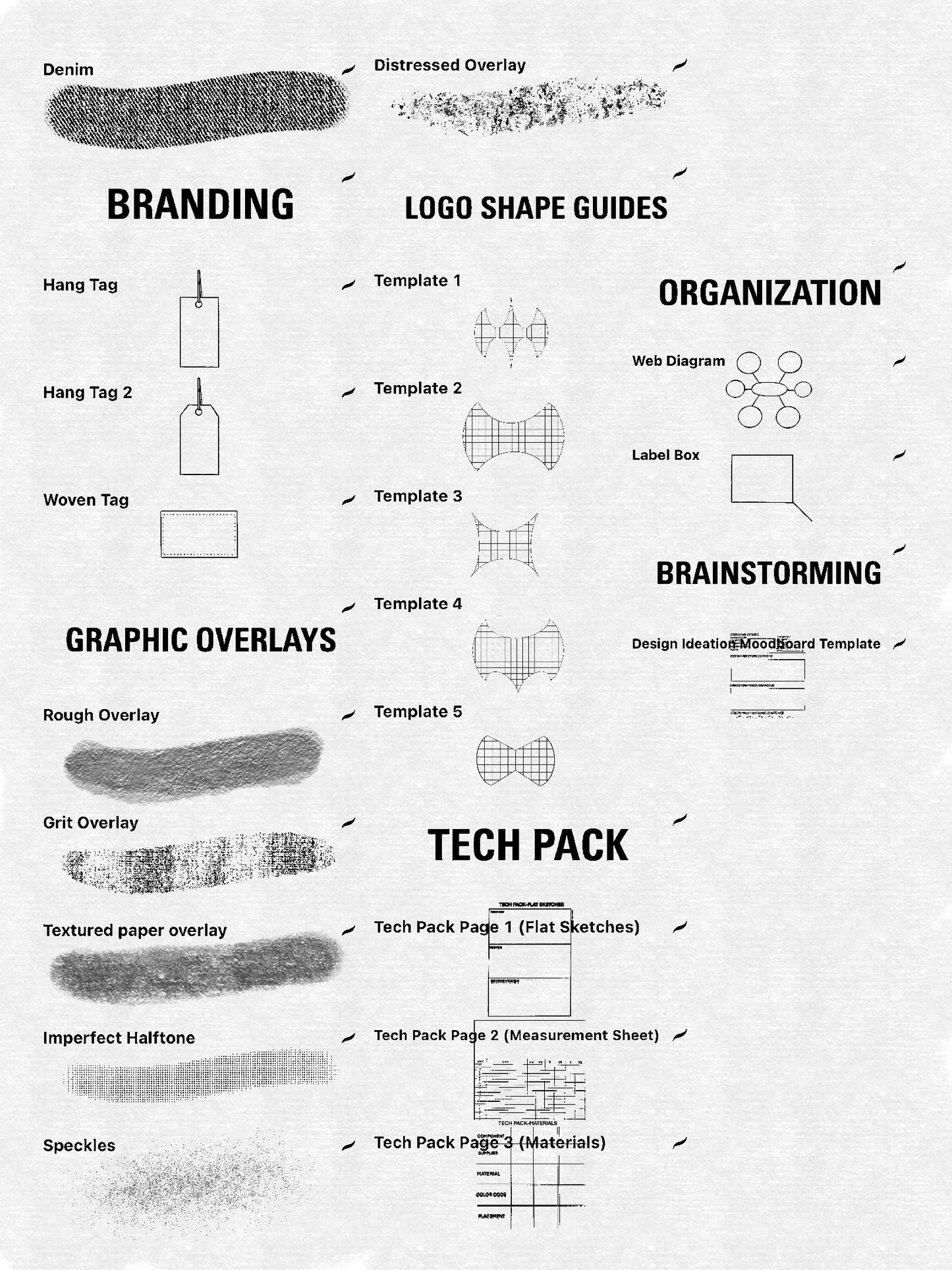Clothing Designer Essentials Asset Pack - 52 brushes