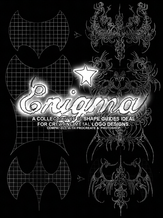 ENIGMA Metal Shape Guide Stamp Pack