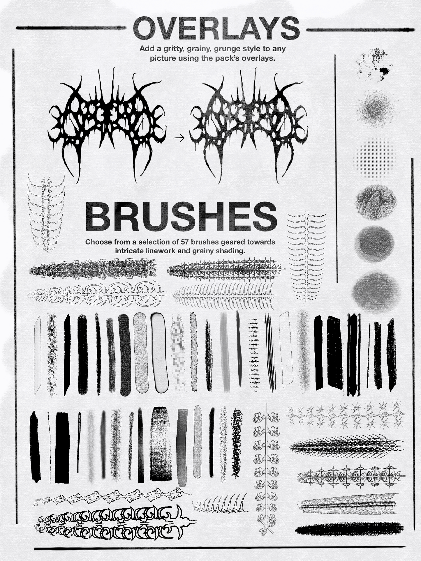 BRUTAL XL BRUSH PACK - 80+ BRUSHES