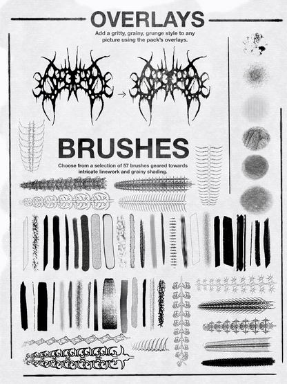 BRUTAL XL BRUSH PACK - 80+ BRUSHES