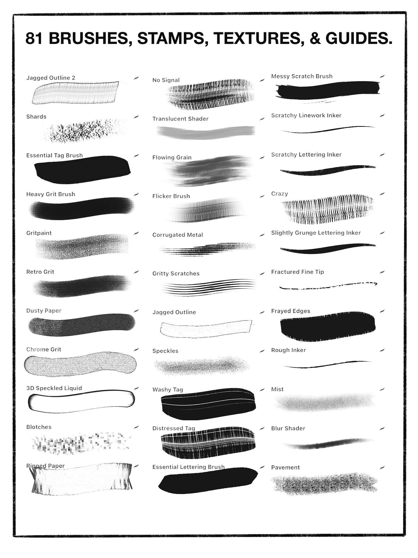 BRUTAL XL BRUSH PACK - 80+ BRUSHES